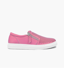 Leather Wide EE Fit Side Zip Punchwork Shoe - LJ979